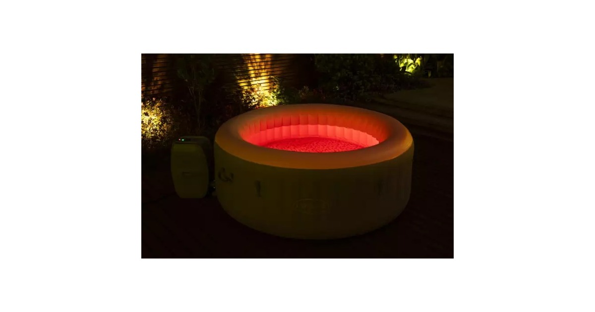 Bestway Whirlpool LAY-Z-SPA Tahiti AirJet, Schwimmbad(grau, Ø 180cm x 66cm)