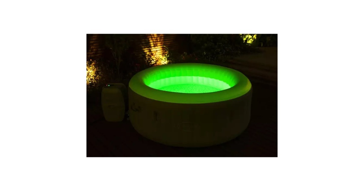 Bestway Whirlpool LAY-Z-SPA Tahiti AirJet, Schwimmbad(grau, Ø 180cm x 66cm)