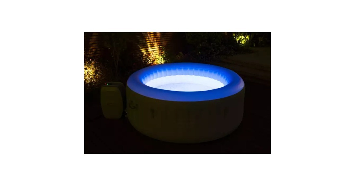 Bestway Whirlpool LAY-Z-SPA Tahiti AirJet, Schwimmbad(grau, Ø 180cm x 66cm)