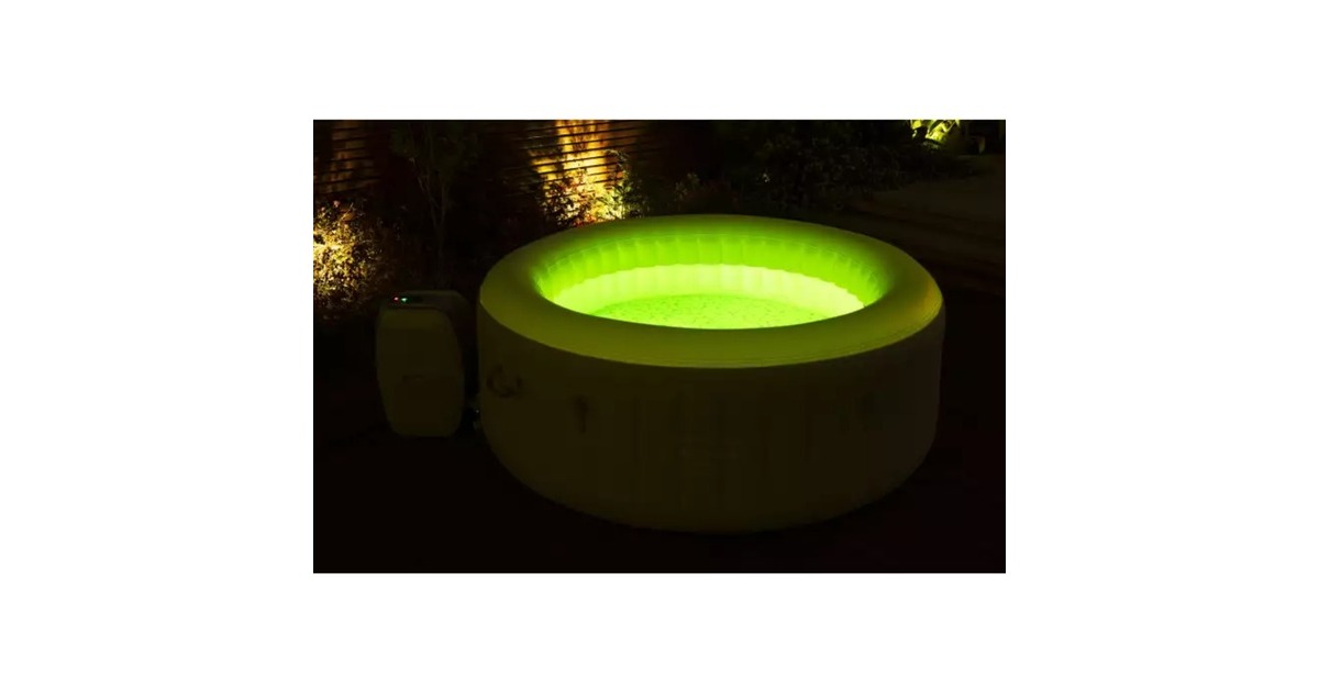 Bestway Whirlpool LAY-Z-SPA Tahiti AirJet, Schwimmbad(grau, Ø 180cm x 66cm)