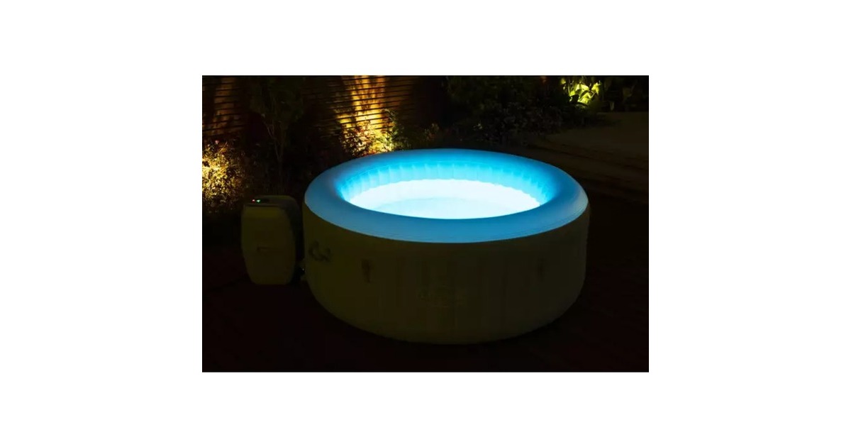 Bestway Whirlpool LAY-Z-SPA Tahiti AirJet, Schwimmbad(grau, Ø 180cm x 66cm)