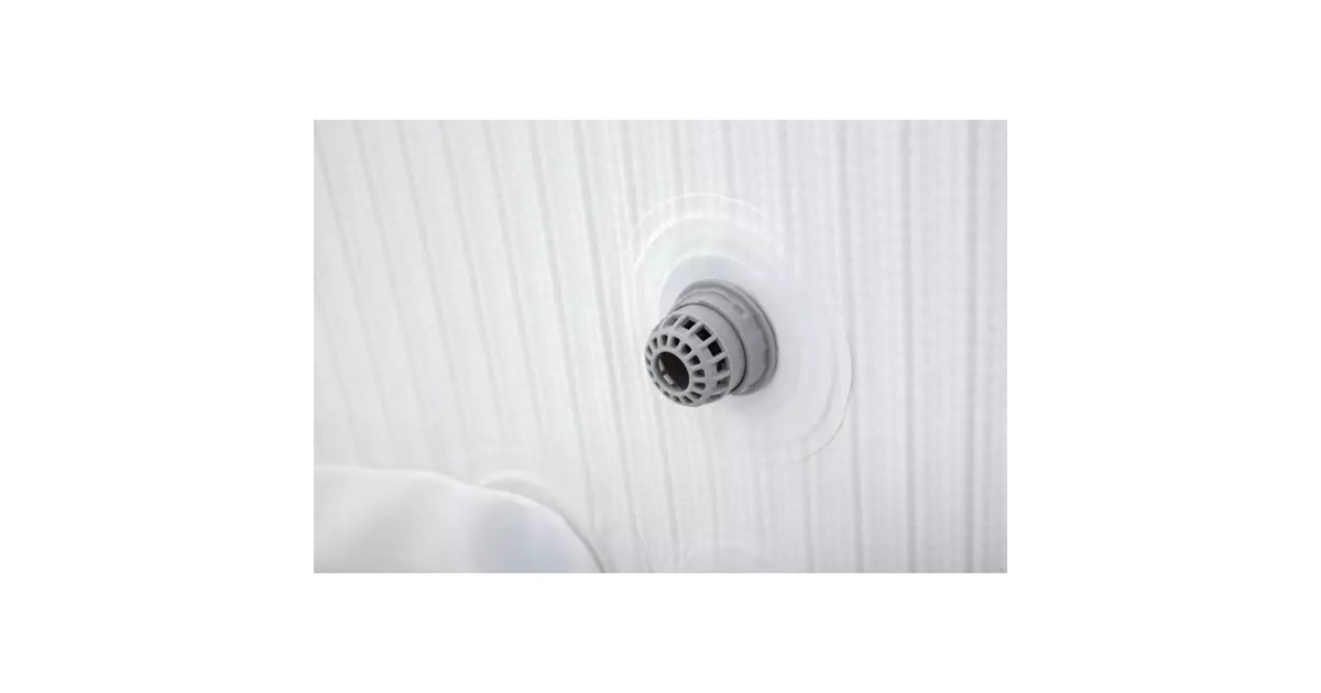 Bestway Whirlpool LAY-Z-SPA Vancouver AirJet Plus, mit App-Steuerung, Schwimmbad(hellgrau, Ø 155cm x 60cm)