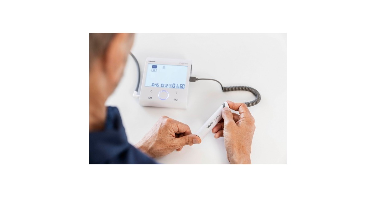 Beurer BM 96 Cardio mit EKG-Funktion, Blutdruckmessgerät(weiß/grau)