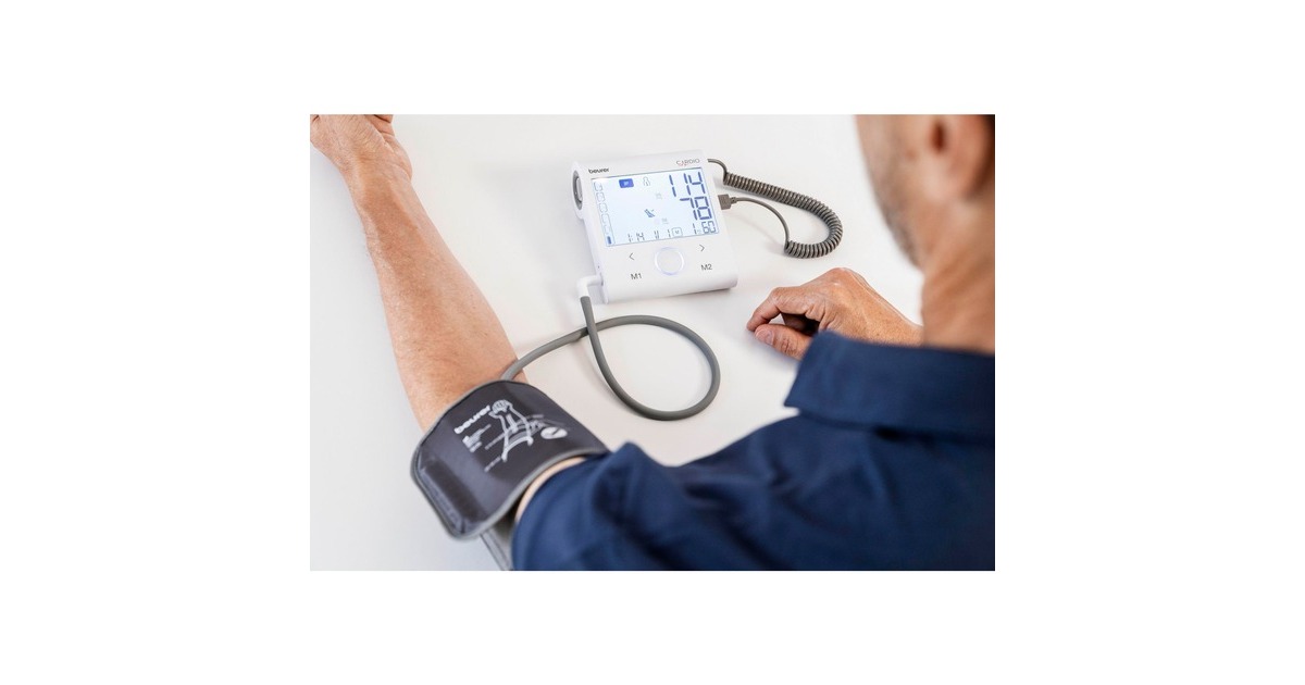 Beurer BM 96 Cardio mit EKG-Funktion, Blutdruckmessgerät(weiß/grau)