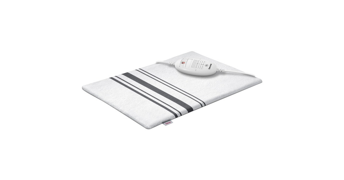 Beurer Basic HK 25, Heizkissen(weiß/grau, 40 x 30 cm)