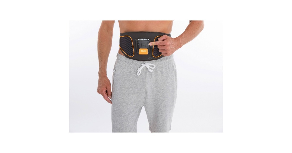 Beurer Bauchmuskelgürtel EM 37, Massagegerät(schwarz/gelb)