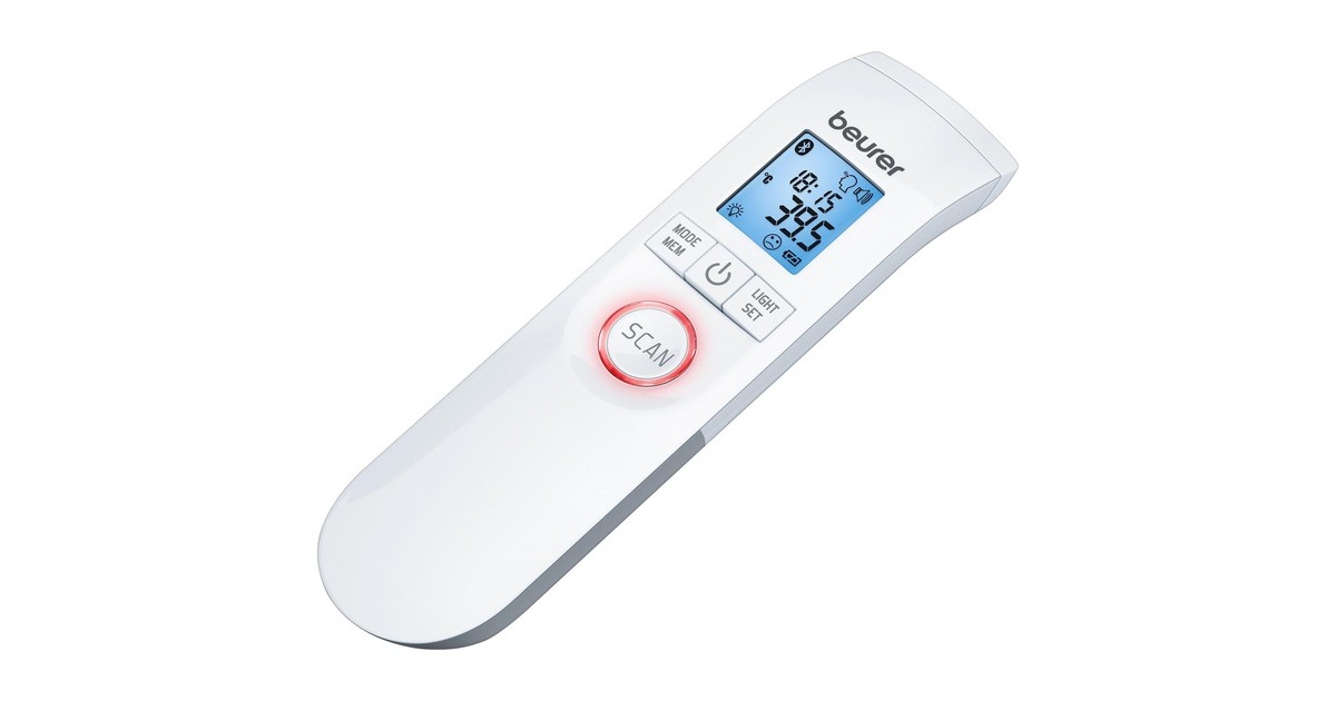 Beurer Infrarot-Fieberthermometer FT 95(weiß, kontaktlos, Bluetooth)