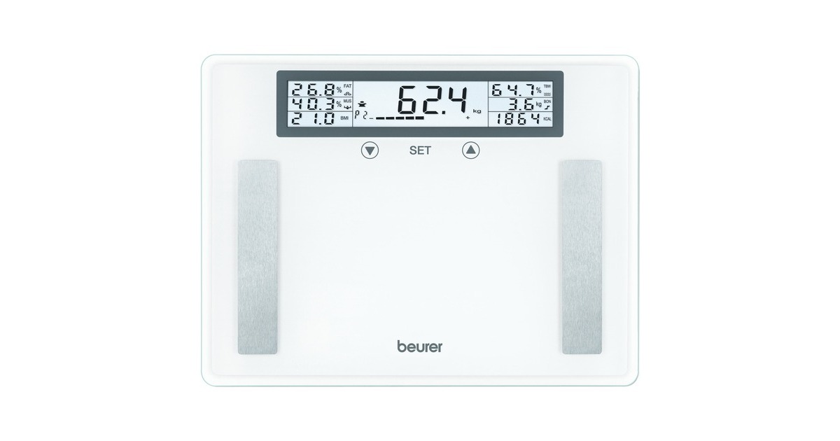 Beurer Körperanalysewaage BG 51 XXL(weiß/edelstahl (gebürstet))