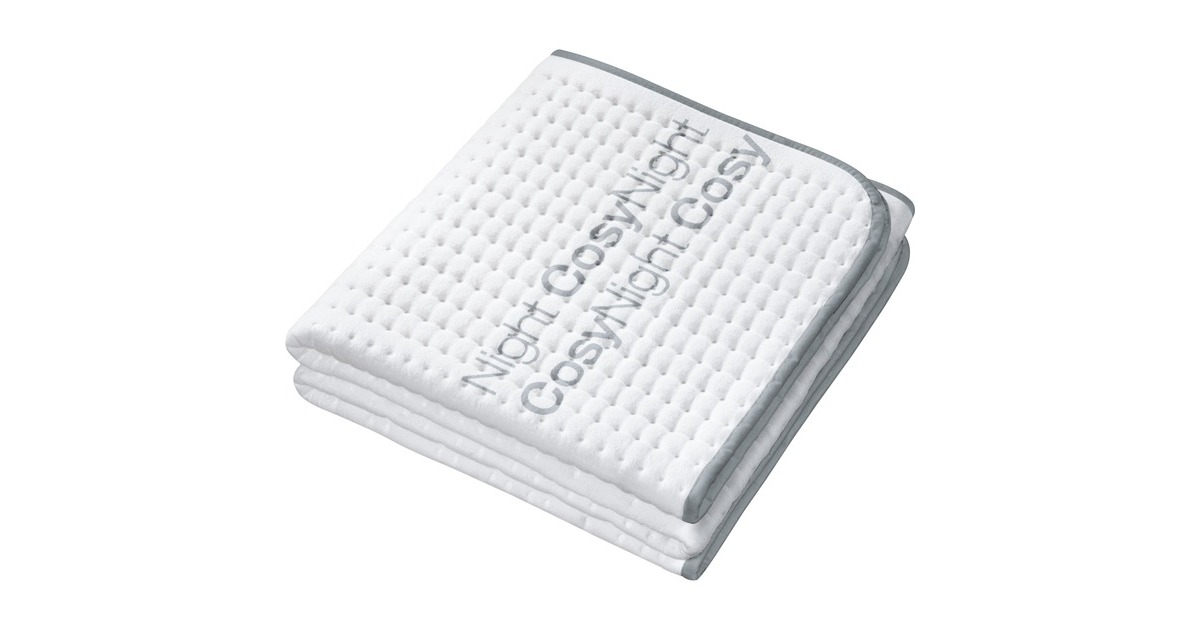 Beurer Komfort-Wärmeunterbett UB 190 CosyNight(weiß/hellgrau, 80 x 150 cm)