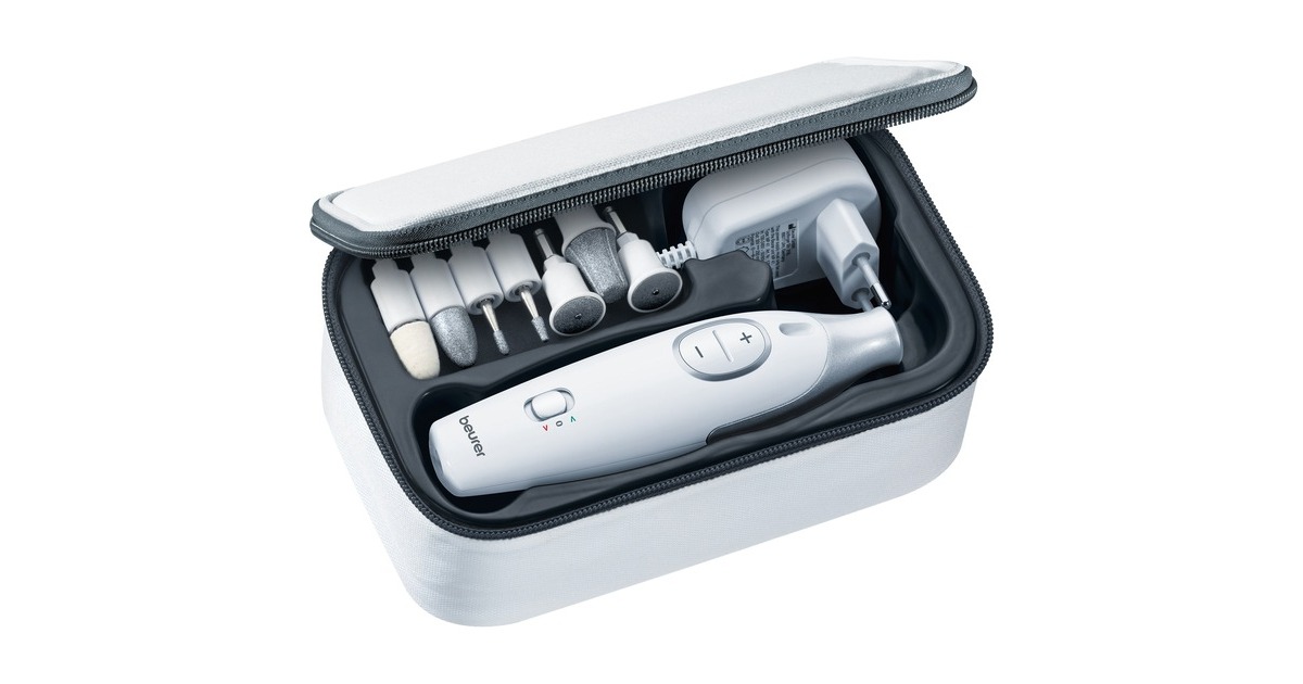 Beurer MP 42 Maniküre-/Pediküre-Set, Nagelpflege(weiß/silber)