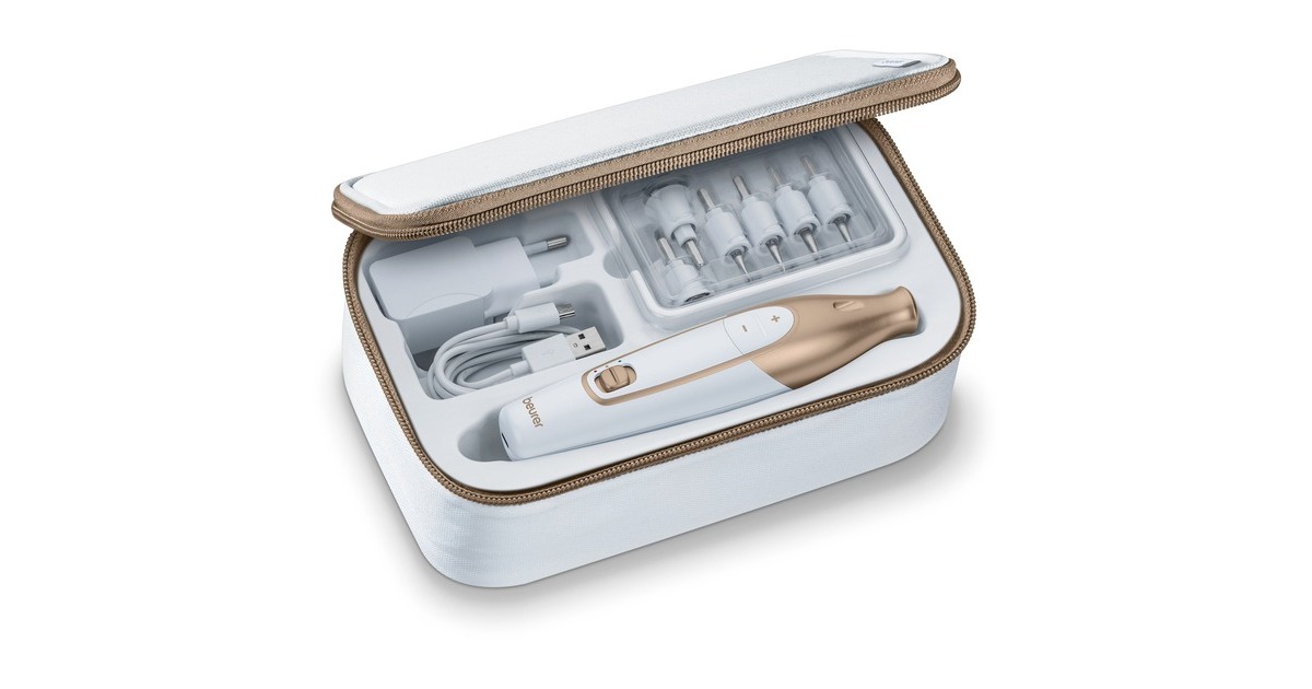 Beurer MP 64 Maniküre-/Pediküre-Set, Nagelpflege(weiß/gold)