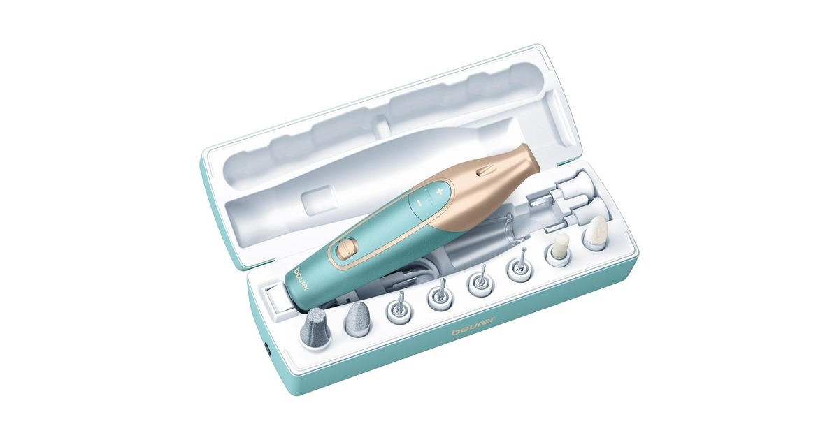 Beurer MP 84 Maniküre-/Pediküre-Set, Nagelpflege(türkis/gold)