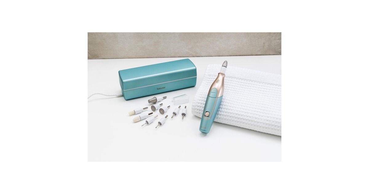 Beurer MP 84 Maniküre-/Pediküre-Set, Nagelpflege(türkis/gold)