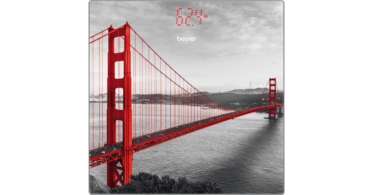 Beurer Personenwaage GS215 San Francisco(grau/rot)