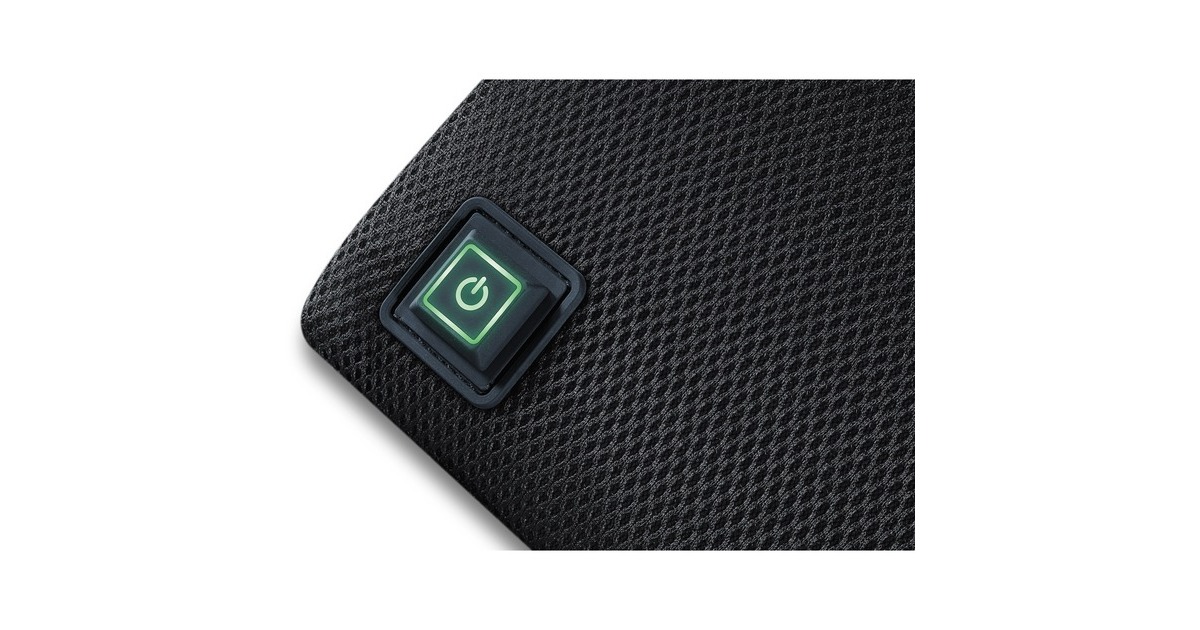 Beurer Rückenstütze mit Wärme HK 70, Heizkissen(grau, 36 x 29 cm)