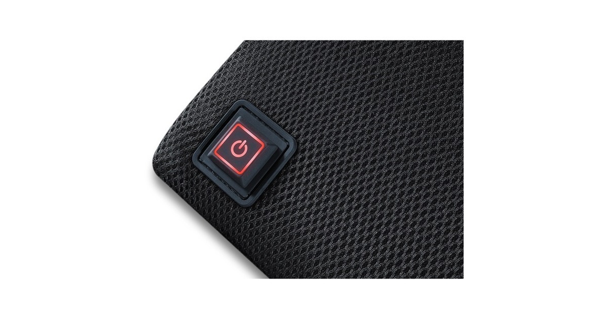 Beurer Rückenstütze mit Wärme HK 70, Heizkissen(grau, 36 x 29 cm)