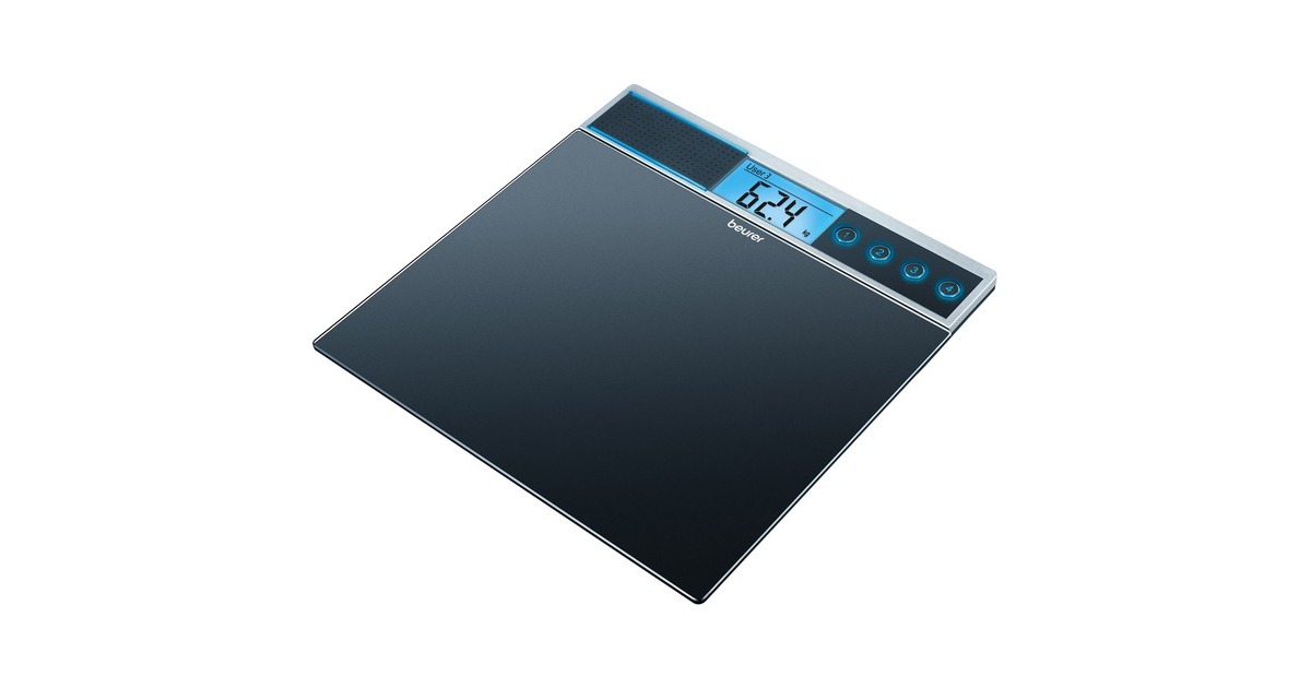 Beurer Sprechende Glaswaage GS39(schwarz)