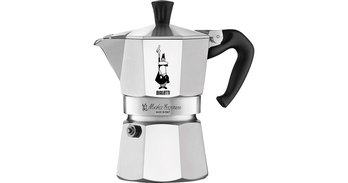 Bialetti Moka Express, Espressomaschine(silber, 1 Tasse)