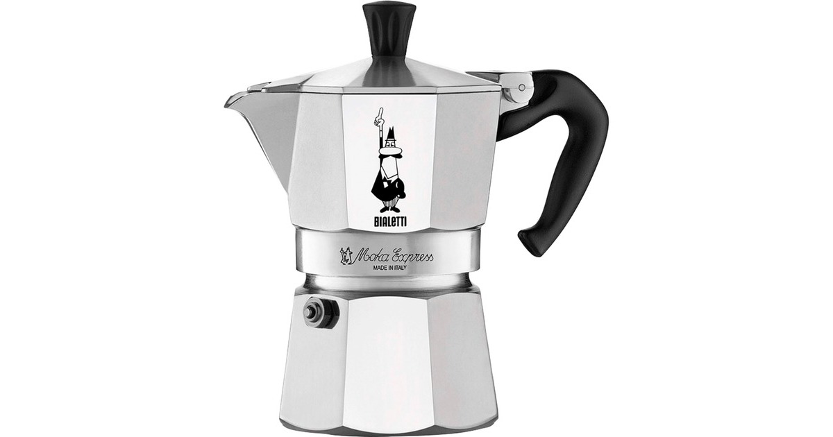 Bialetti Moka Express, Espressomaschine(silber, 2 Tassen)