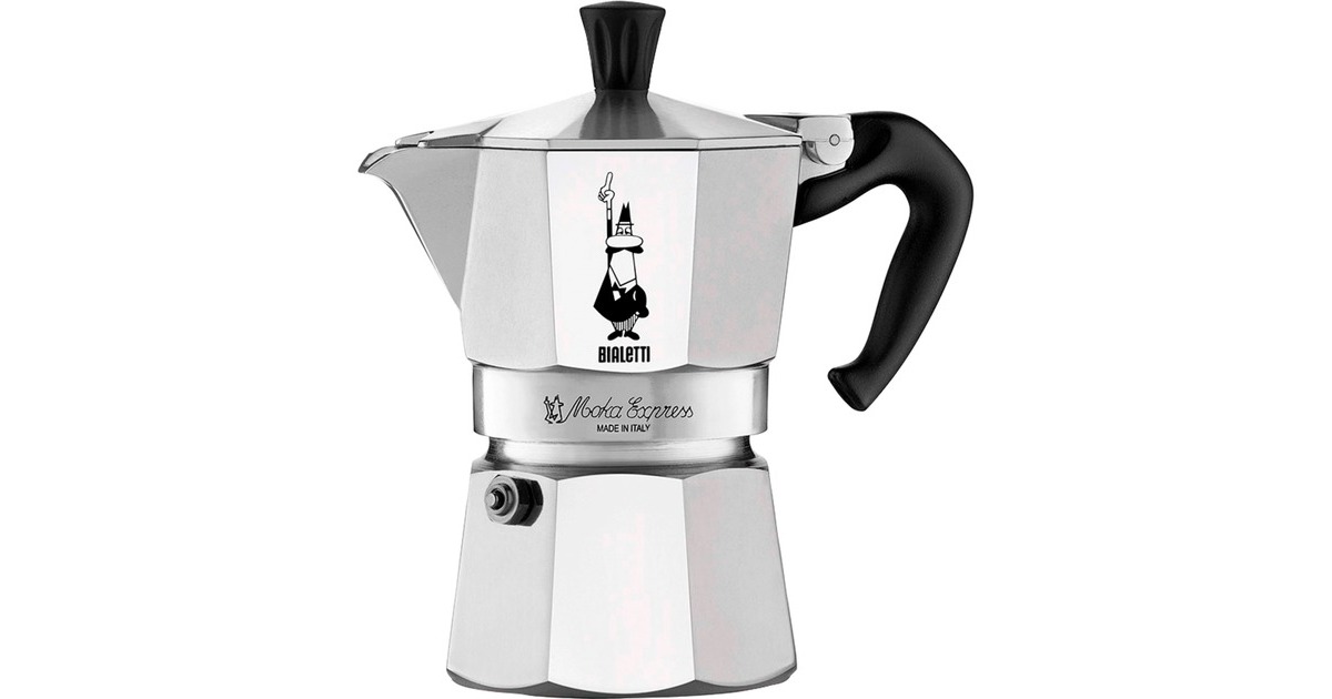 Bialetti Moka Express, Espressomaschine(silber, 4 Tassen)