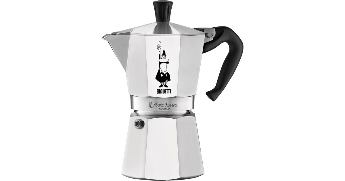 Bialetti Moka Express, Espressomaschine(silber, 6 Tassen)