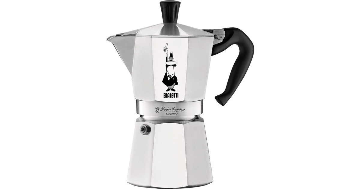 Bialetti Moka Express, Espressomaschine(silber, 9 Tassen)