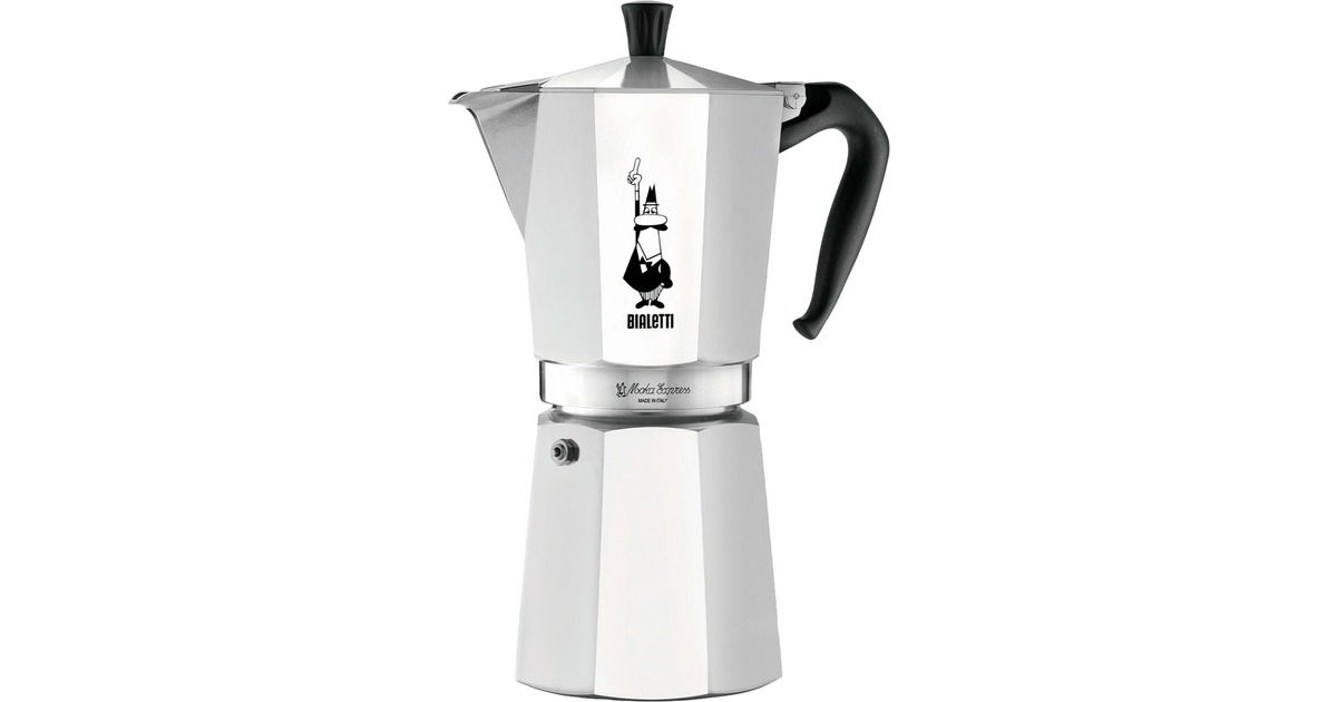 Bialetti Moka Express, Espressomaschine(silber, 12 Tassen)