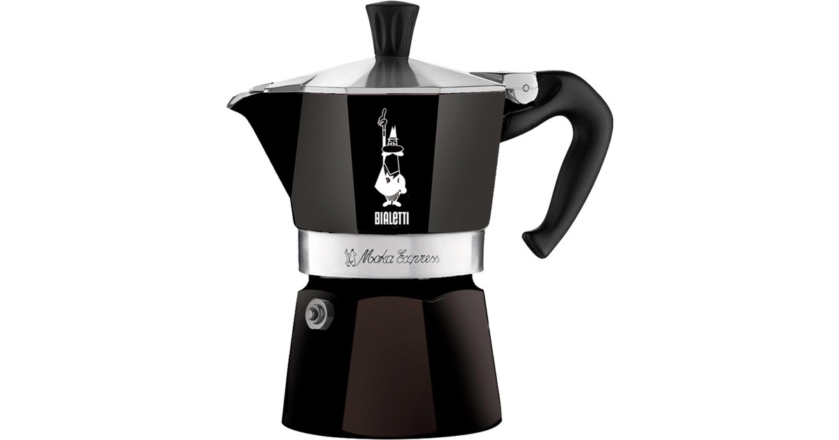 Bialetti Moka Express, Espressomaschine(schwarz, 3 Tassen)