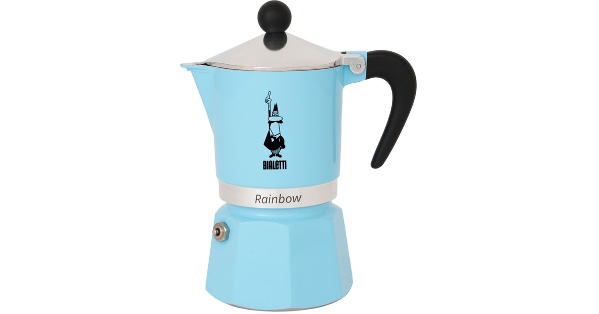 Bialetti Rainbow, Espressomaschine(hellblau, 1 Tasse)