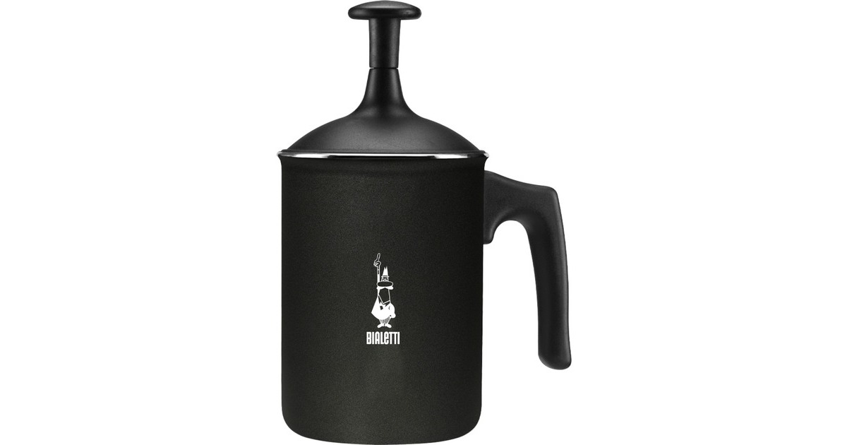 Bialetti Tutto Crema, Milchaufschäumer(schwarz, Für 3 Tassen)