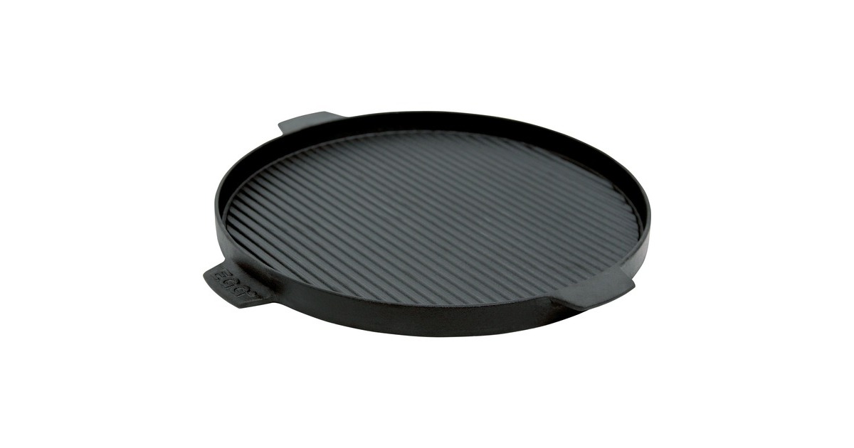 Big Green Egg Big Green Egg Grillplatte aus Gusseisen, Ø 26cm(anthrazit, für Big Green Egg MiniMax und Small)