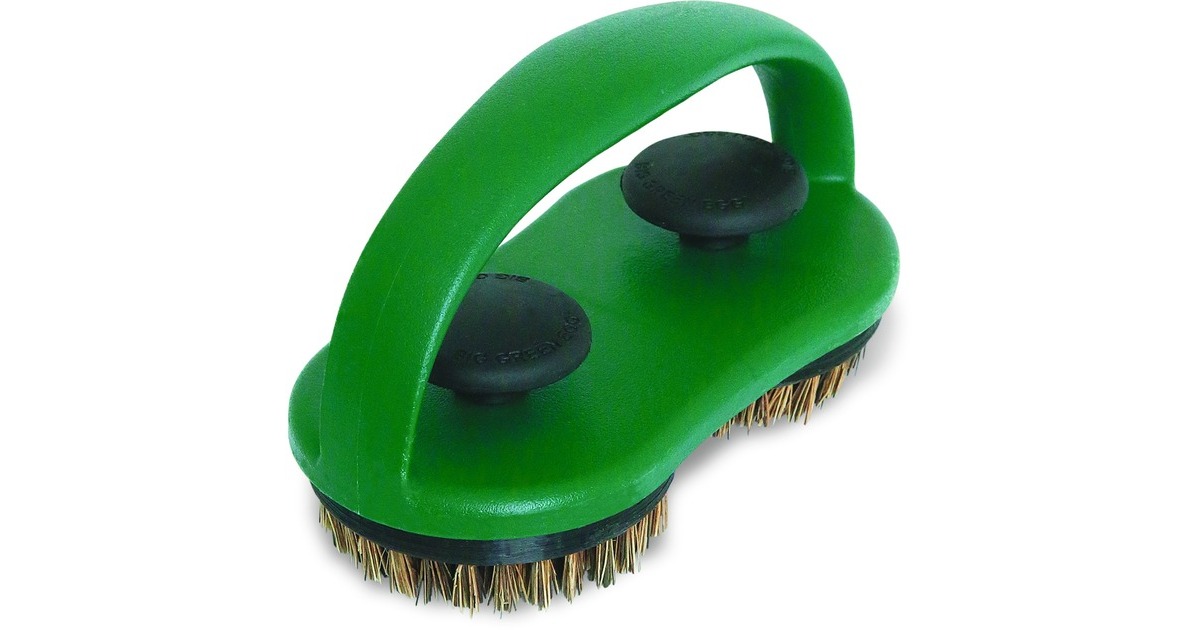 Big Green Egg Doppelter Grillrost- und Pizzastein-Schrubber, Grill-Reinigungsbürste(grün) Big Green Egg Doppelter Grillrost- und Pizzastein-Schrubber, Grill-Reinigungsbürste(grün)