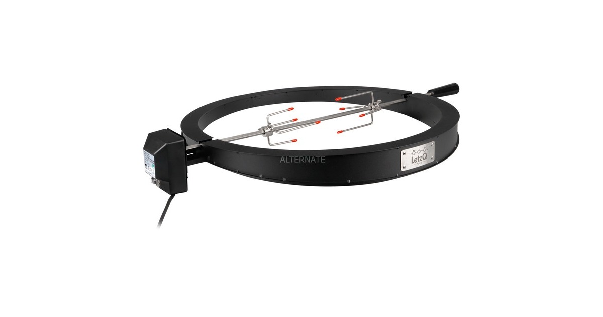 Big Green Egg Drehspieß LetzQ Spit, 24", 5-teiliges Set, Grillspieß(edelstahl, für Big Green Egg XLarge)