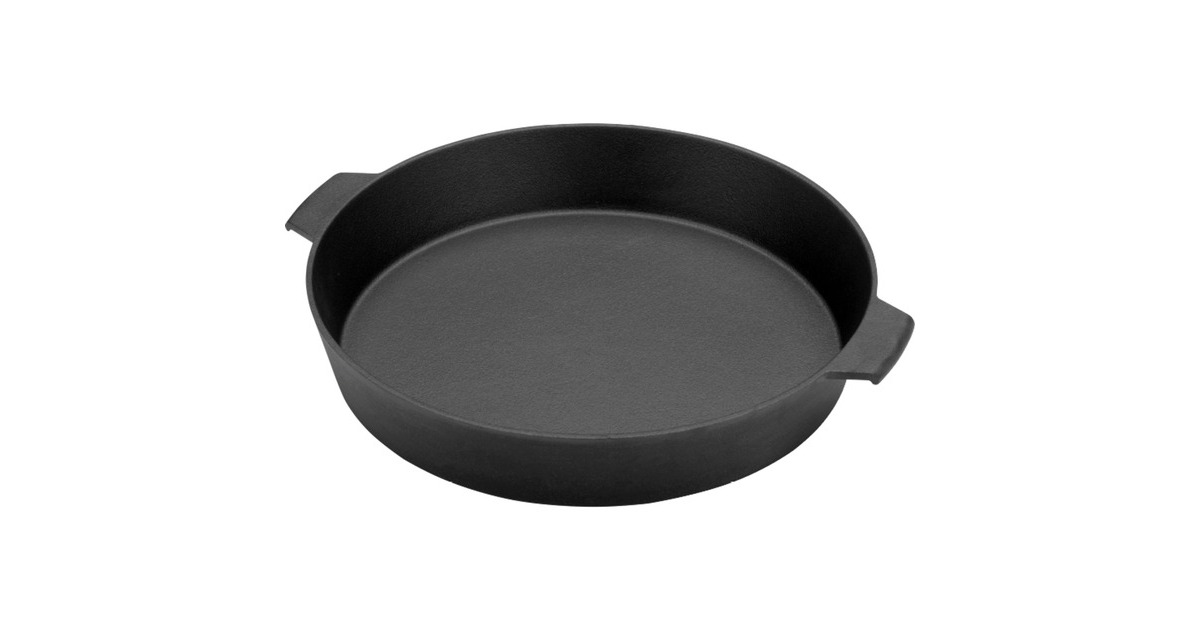 Big Green Egg Gusseisenpfanne S / M / MX, Ø 27cm(anthrazit, für Big Green Egg Small, MiniMax, Medium)