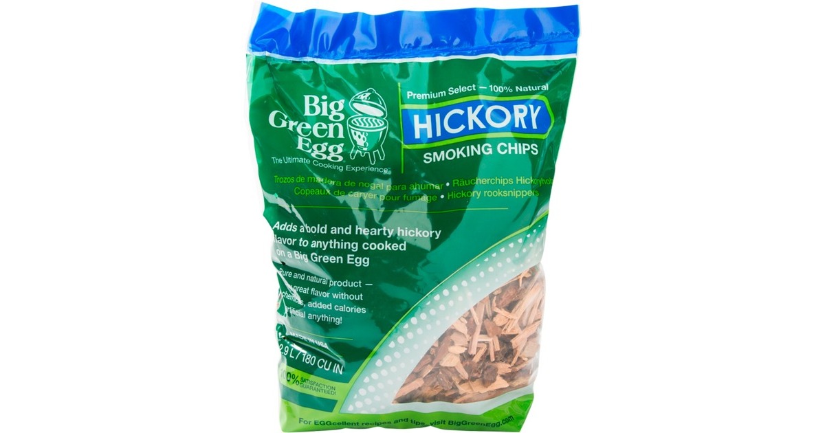 Big Green Egg Holzchips Hickory, Räucherchips(2,9 Liter) Big Green Egg Holzchips Hickory, Räucherchips(2,9 Liter)