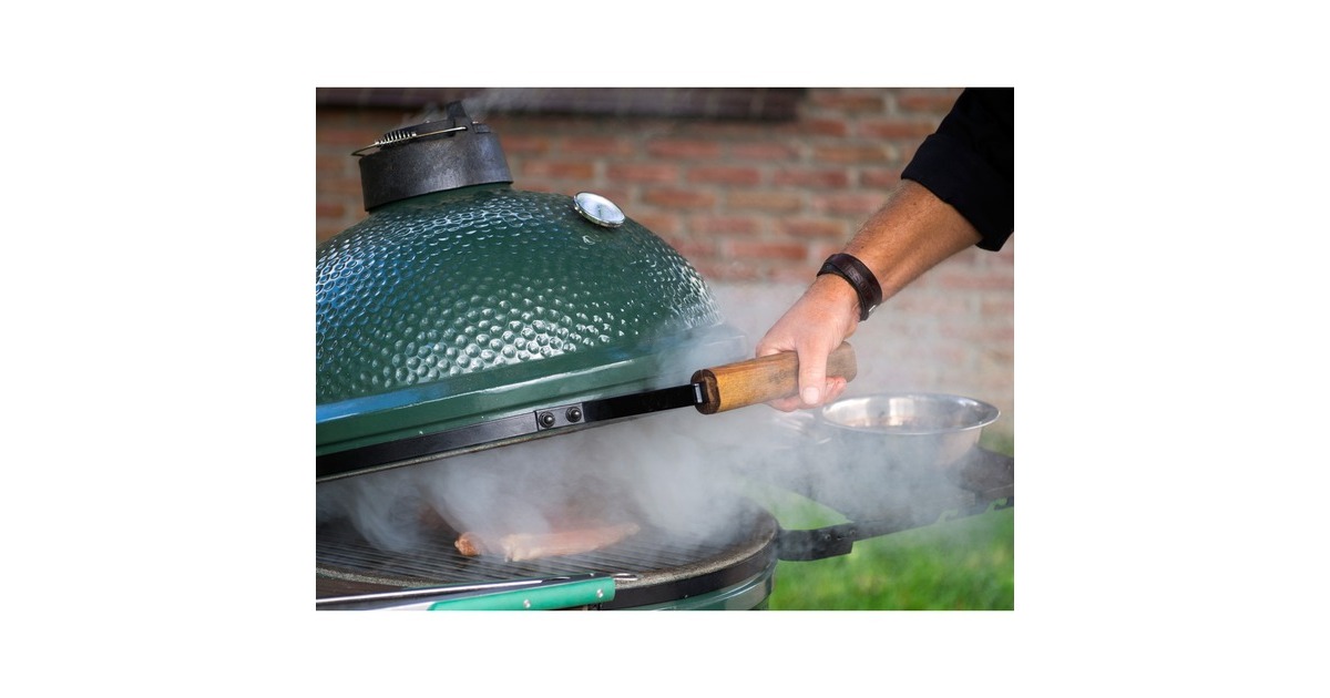 Big Green Egg Medium, Starter-Paket, Holzkohlegrill(grün, Ø 40cm)