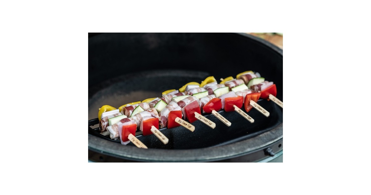 Big Green Egg Medium, Starter-Paket, Holzkohlegrill(grün, Ø 40cm)