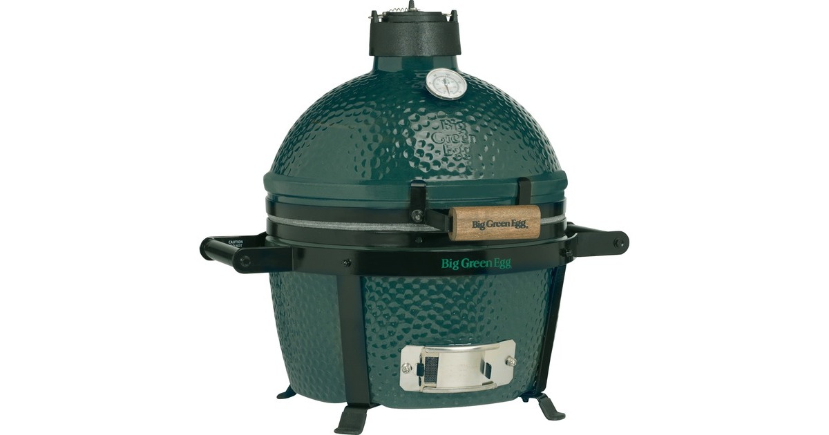 Big Green Egg MiniMax, Starter-Paket, Holzkohlegrill(grün, Ø 33cm)