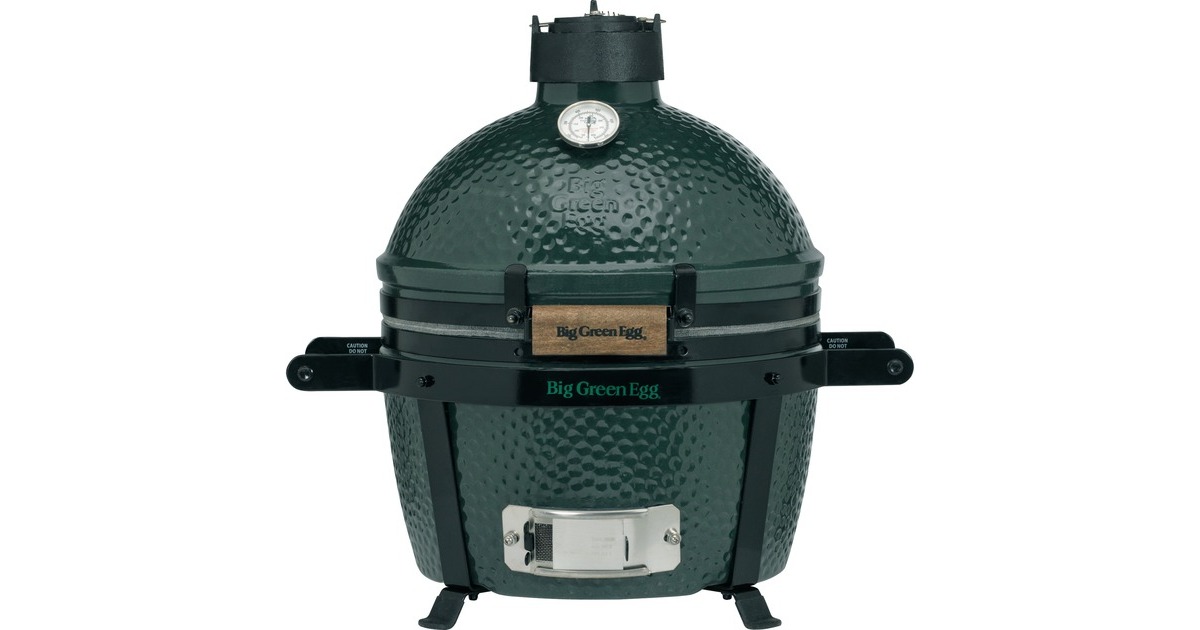 Big Green Egg MiniMax, Starter-Paket, Holzkohlegrill(grün, Ø 33cm)