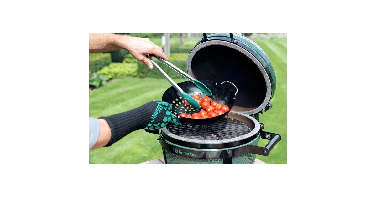 Big Green Egg MiniMax, Starter-Paket, Holzkohlegrill(grün, Ø 33cm)