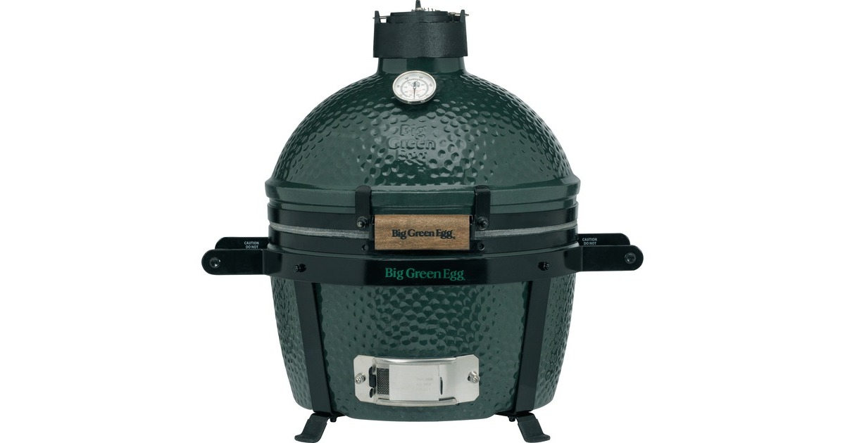 Big Green Egg MiniMax, mit EGG Carrier, Holzkohlegrill(grün, Ø 33cm)