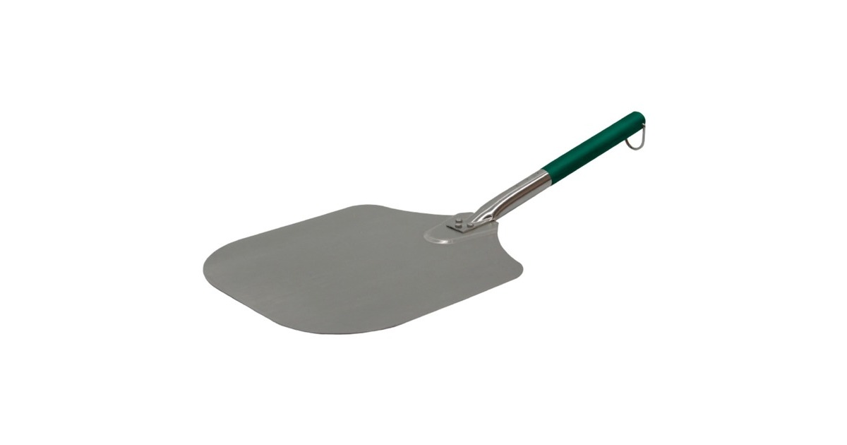 Big Green Egg Pizzaschaufel aus Edelstahl, Grillbesteck(silber/grün, für Big Green Egg MiniMax, Small, Medium, Large, XLarge, 2XL)