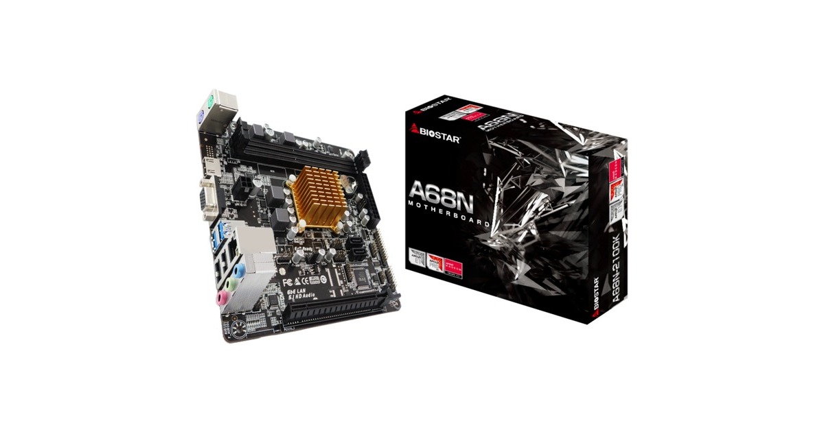 Biostar A68N-2100K, Mainboard