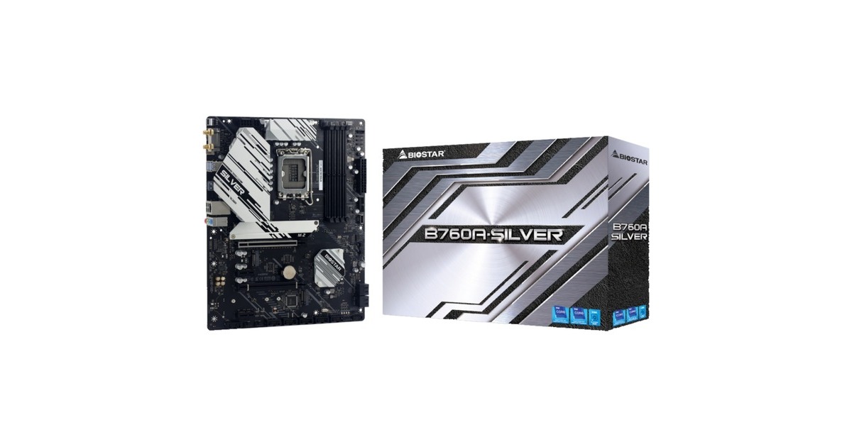 Biostar B760A-SILVER, Mainboard(dunkelgrau)