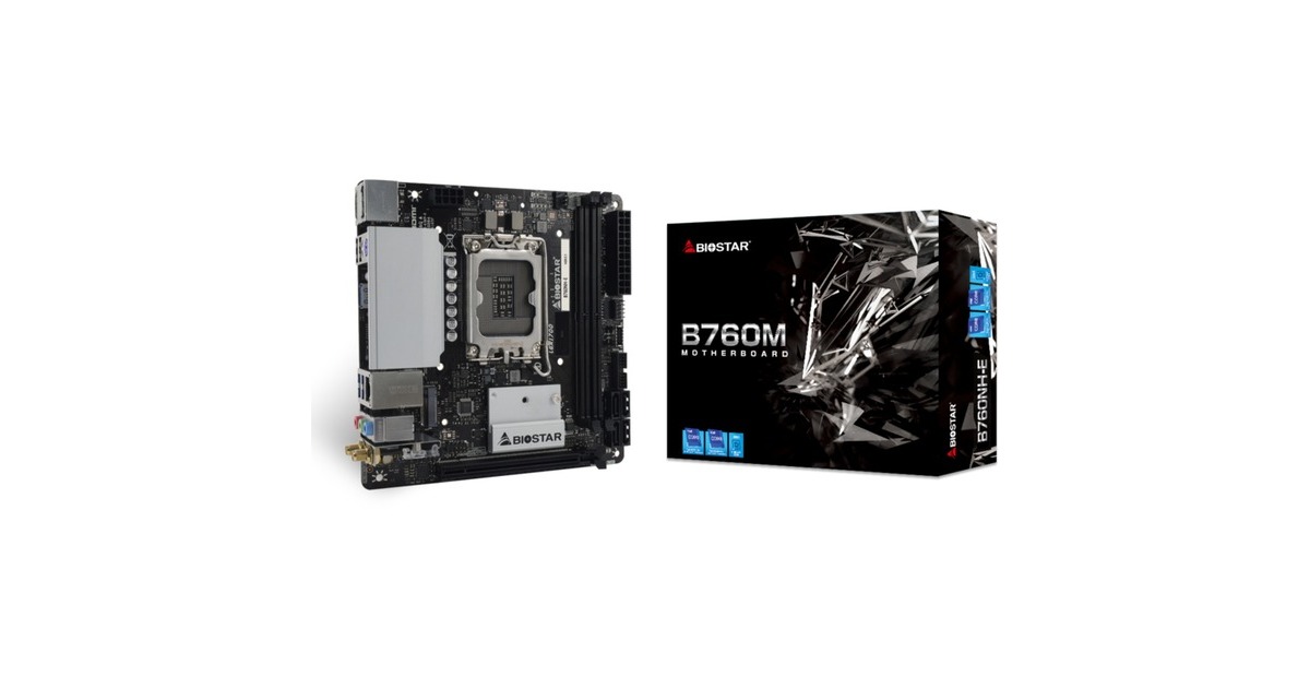 Biostar B760NHE, Mainboard(dunkelgrau)