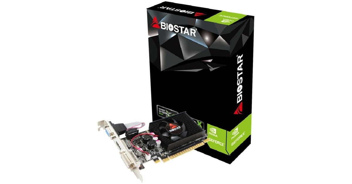 Biostar GeForce 210, Grafikkarte(HDMI, DVI, VGA)