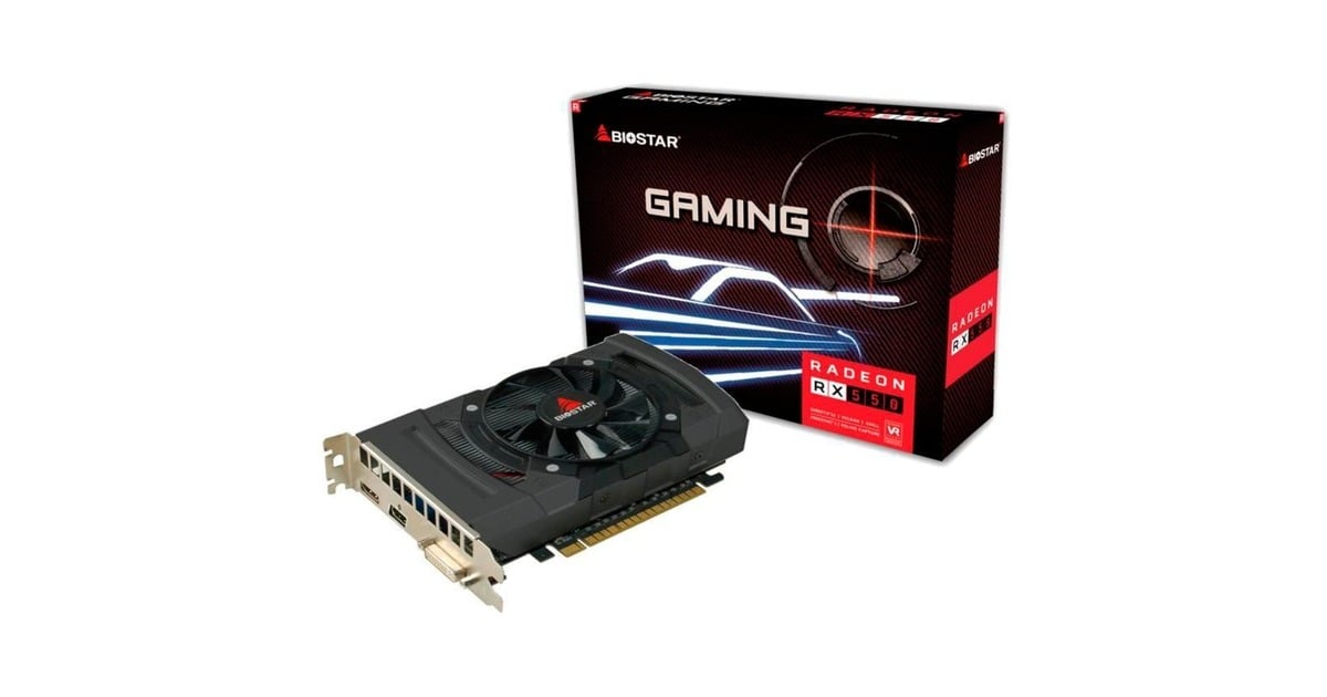 Biostar VA5505RF41 Radeon RX550, Grafikkarte(HDMI, DisplayPort, DVI)