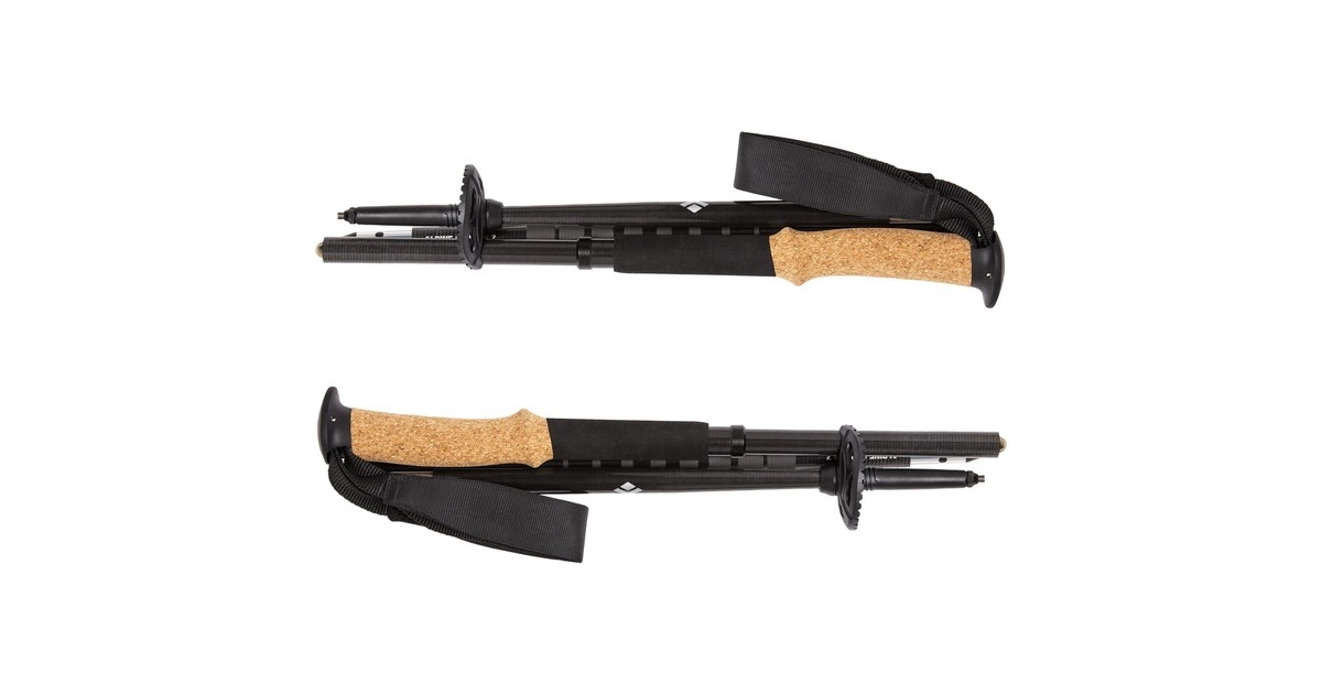 Black Diamond Trekkingstöcke Alpine Carbon Z, Fitnessgerät(schwarz, 1 Paar, 100 cm)