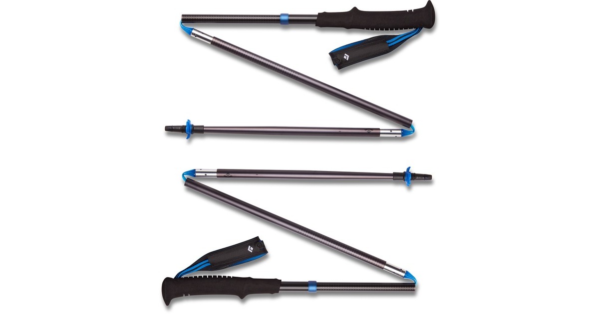 Black Diamond Trekkingstöcke Distance Z, Fitnessgerät(grau, 1 Paar, 130 cm)