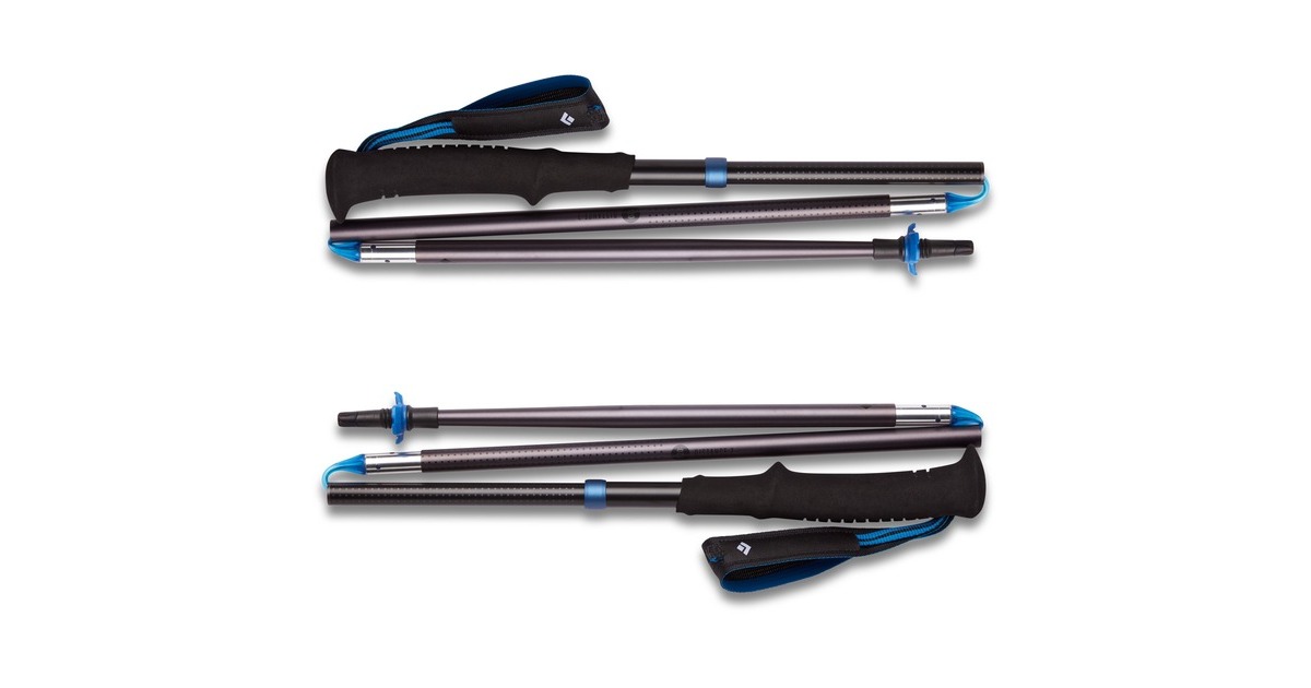 Black Diamond Trekkingstöcke Distance Z, Fitnessgerät(grau, 1 Paar, 130 cm)